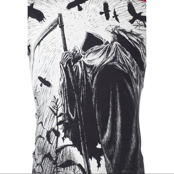 AFFLICTION Men's T-Shirt CORN REAPER - Picture 5 of 8